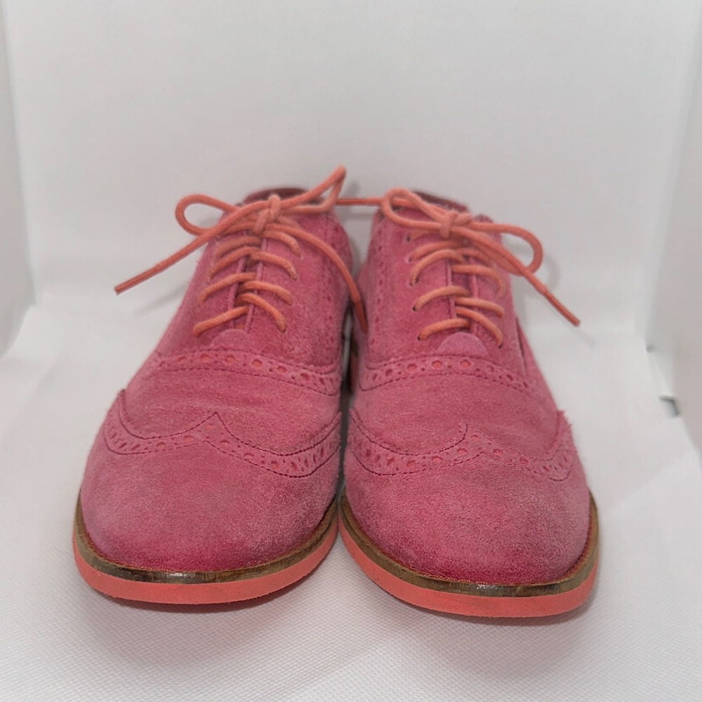 Cole Haan Pink Suede Classic Women's Oxfords